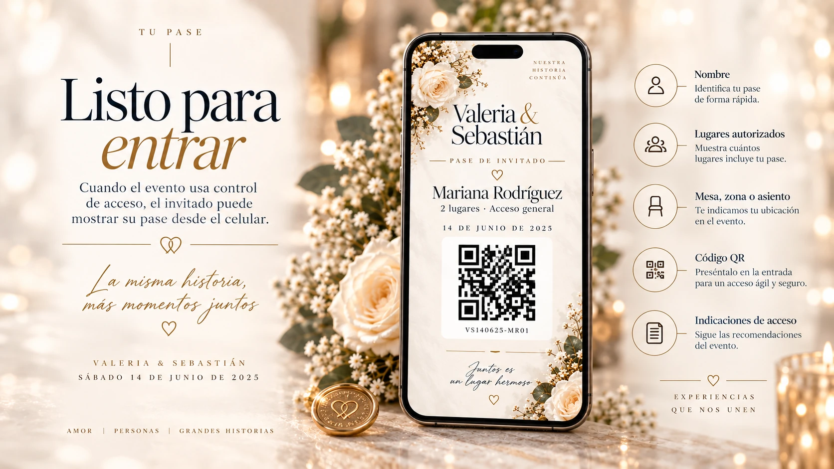 Acceso personalizado con QR