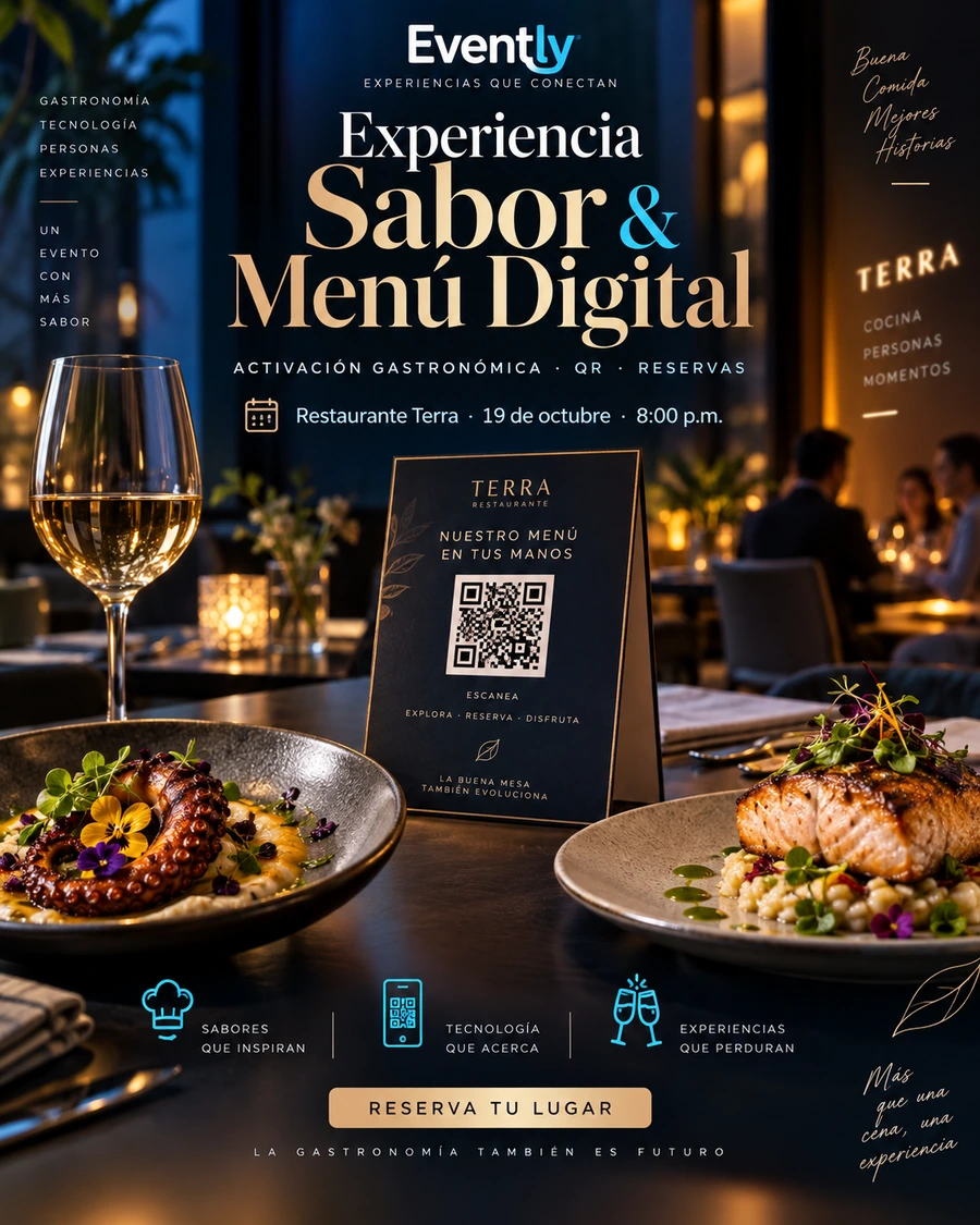 Vista previa de Experiencia Sabor & Menú Digital
