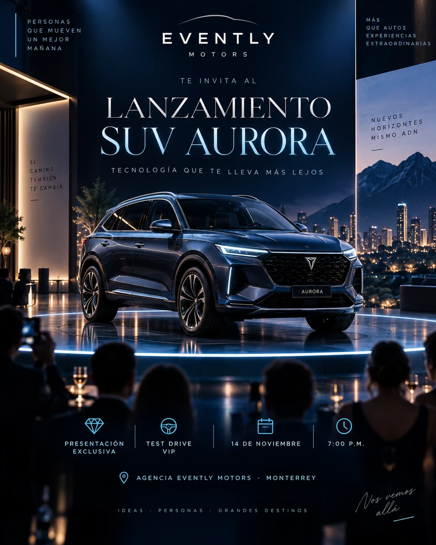 Vista previa de Lanzamiento SUV Aurora