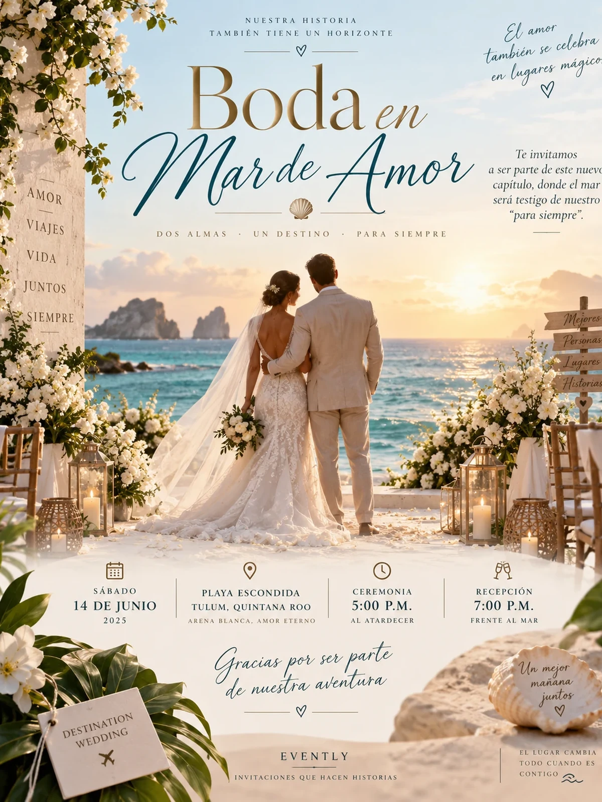 Boda en Mar de Amor