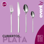 Renta de Cubiertos Plateados de Lujo (Costo x Pieza) - Imagen 2