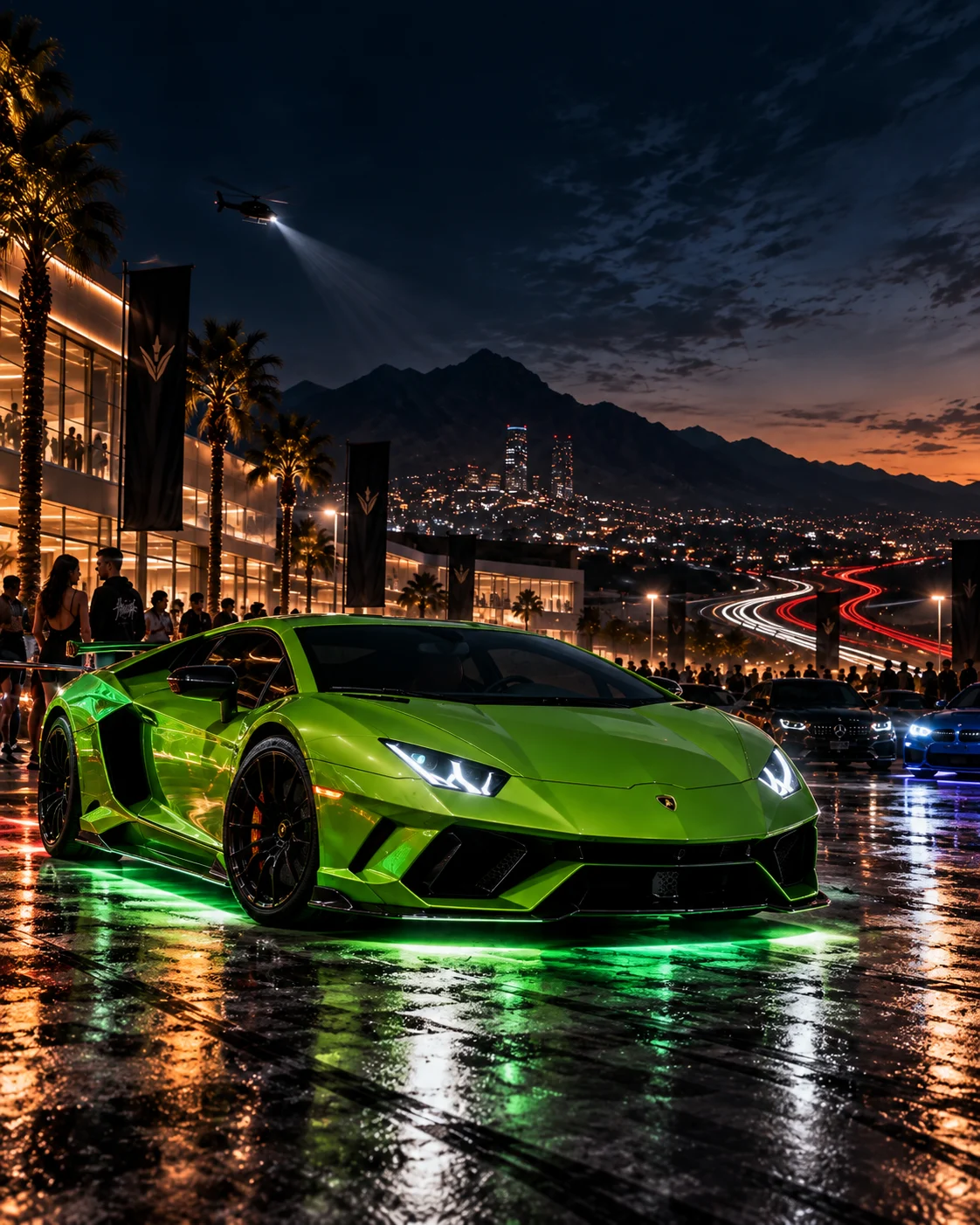 Llegada de autos exóticos a Pista Pegaso