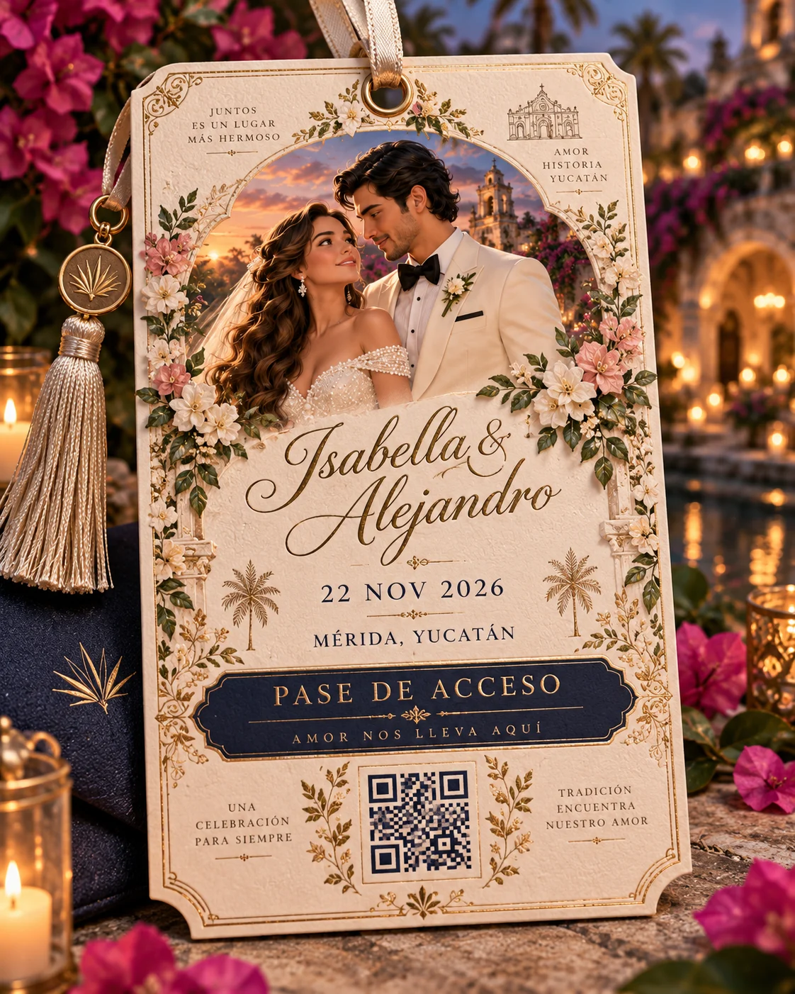 Pase de acceso Isabella y Alejandro