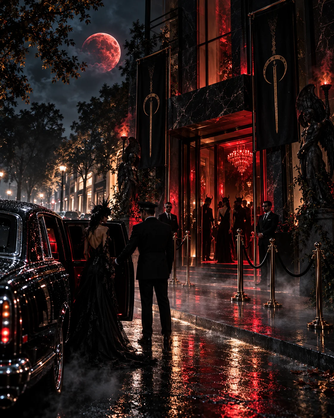 Llegada a Halloween Night en Avenida Presidente Masaryk