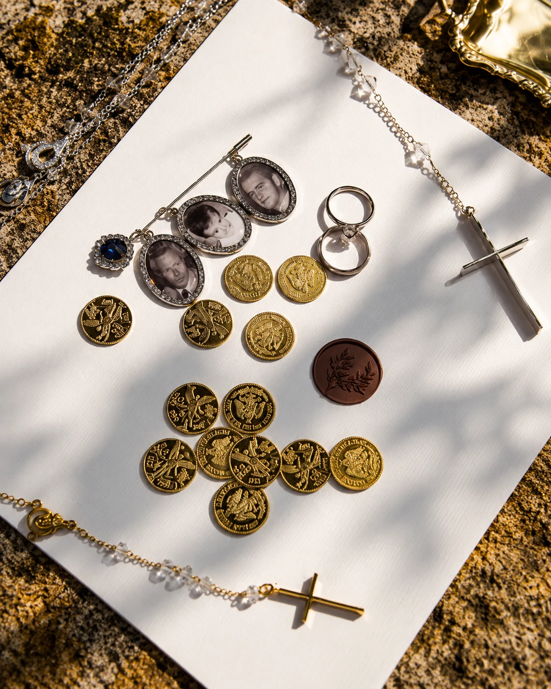 Anillos y recuerdos especiales de la boda