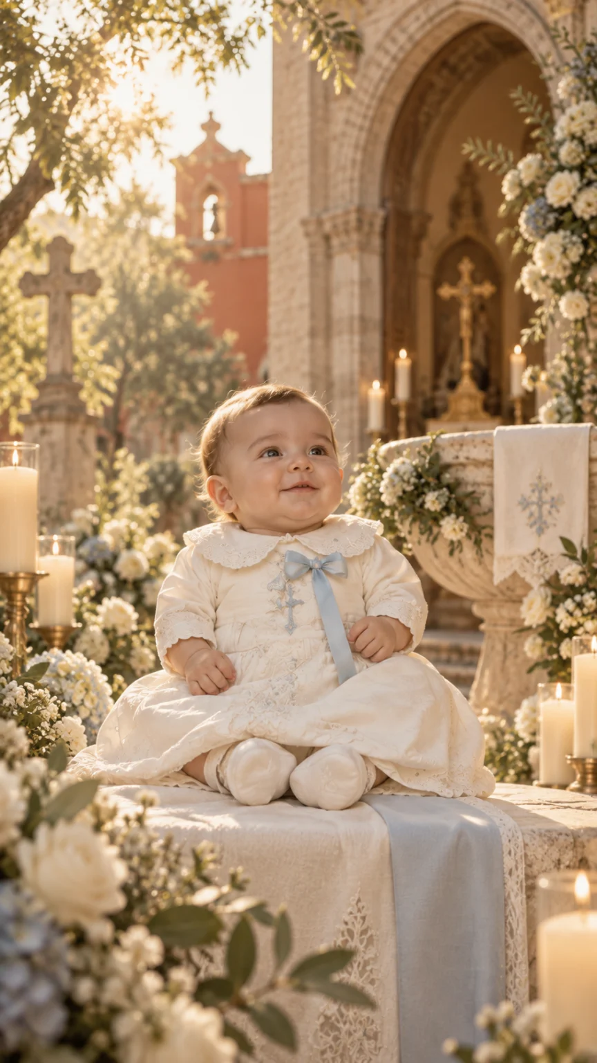 Mateo en su bautizo