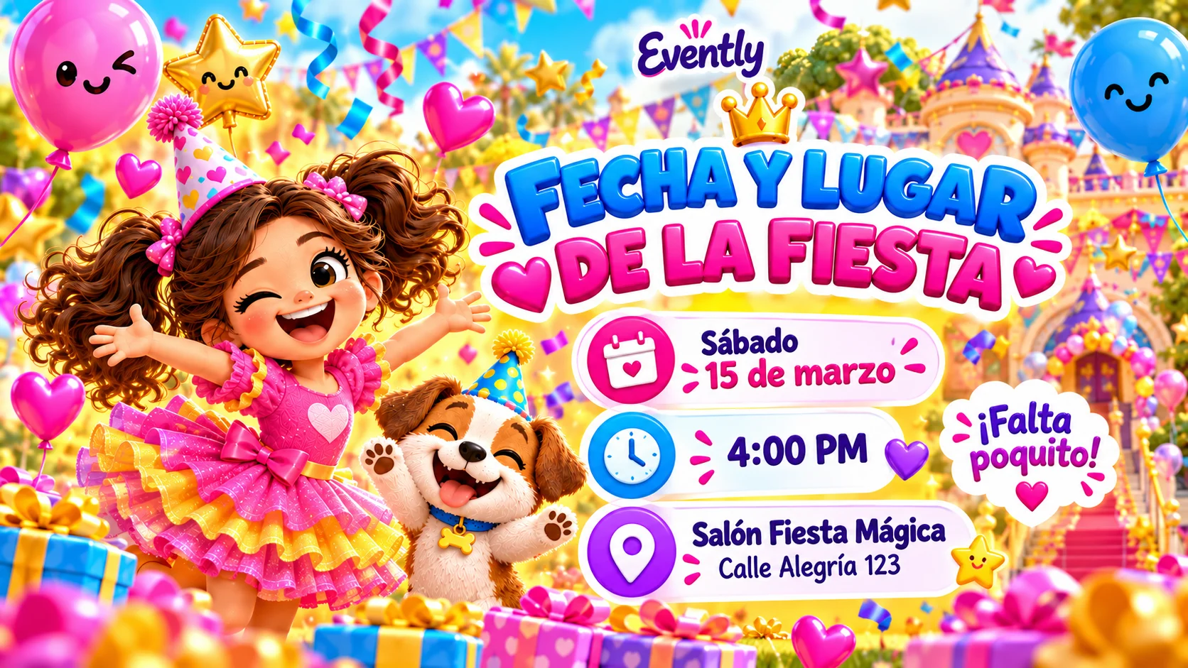 Fecha y lugar de la fiesta