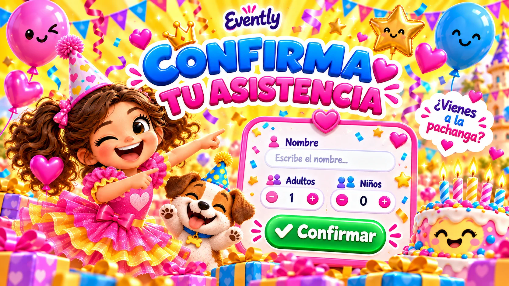Confirma tu asistencia