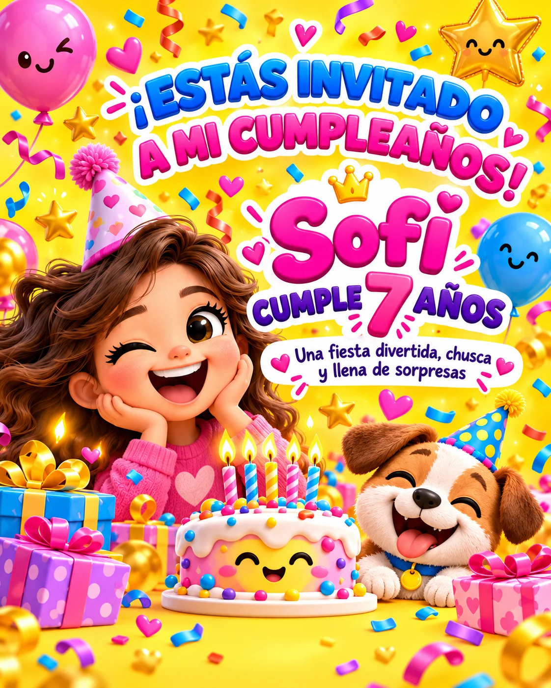 Sofi cumple 7 años · Fiesta Animada