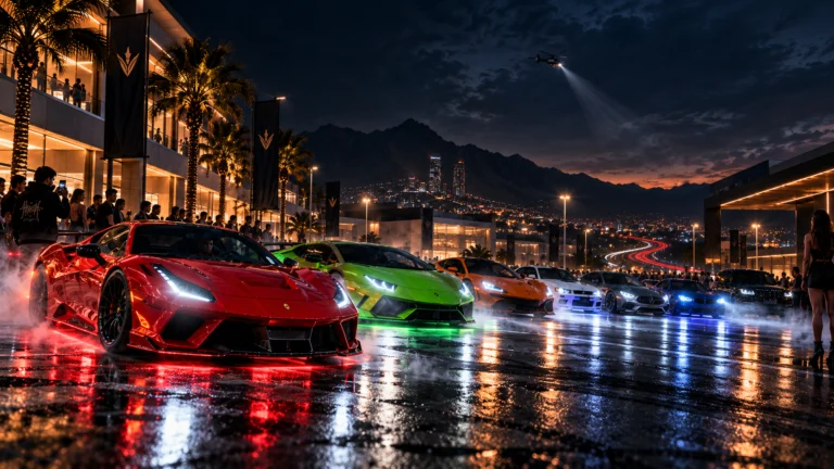 Vista previa de Exotic Night Run · Paseo Interlomas → Pista Pegaso