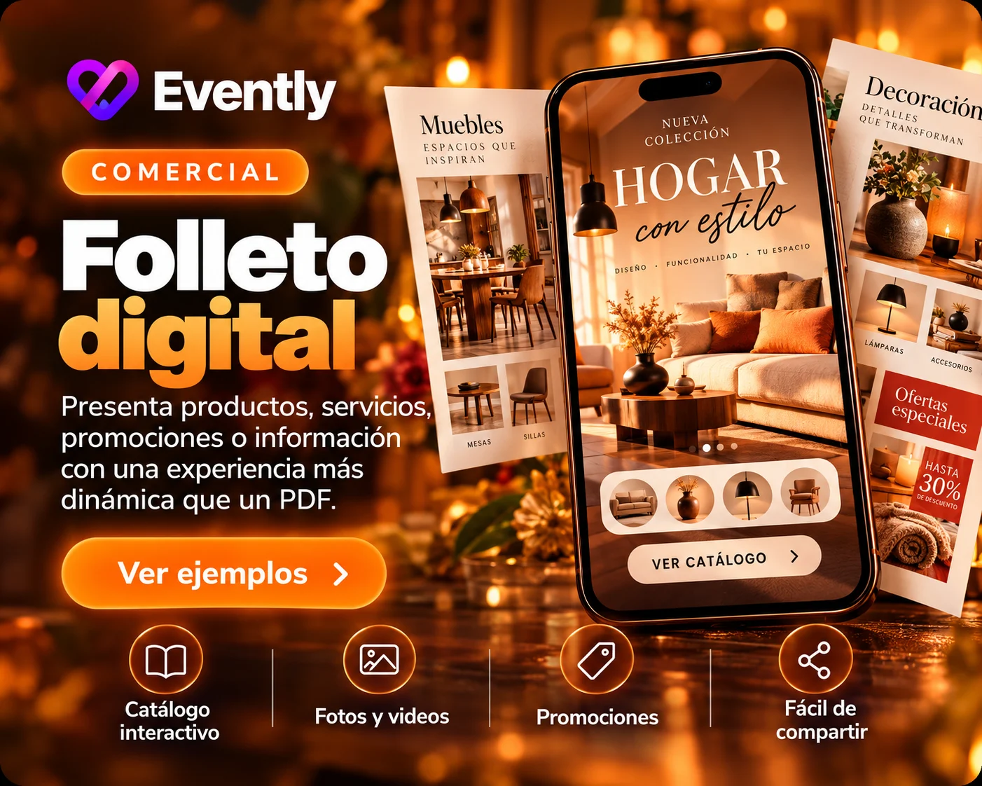 Folleto digital de Evently