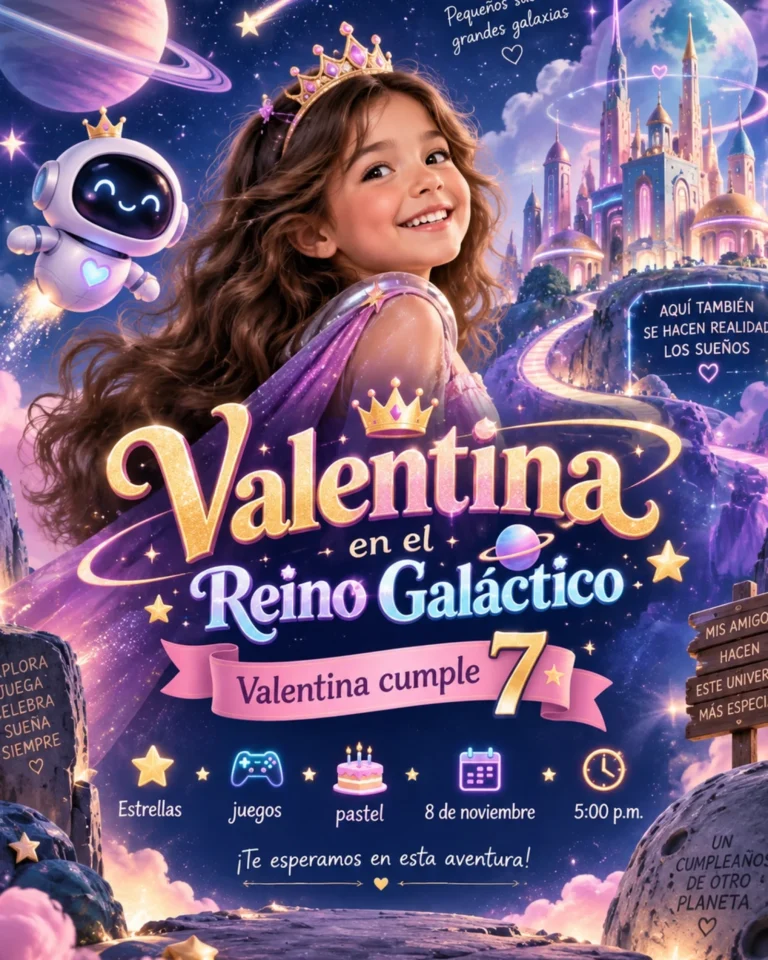 Vista previa de Valentina en el Reino Galáctico