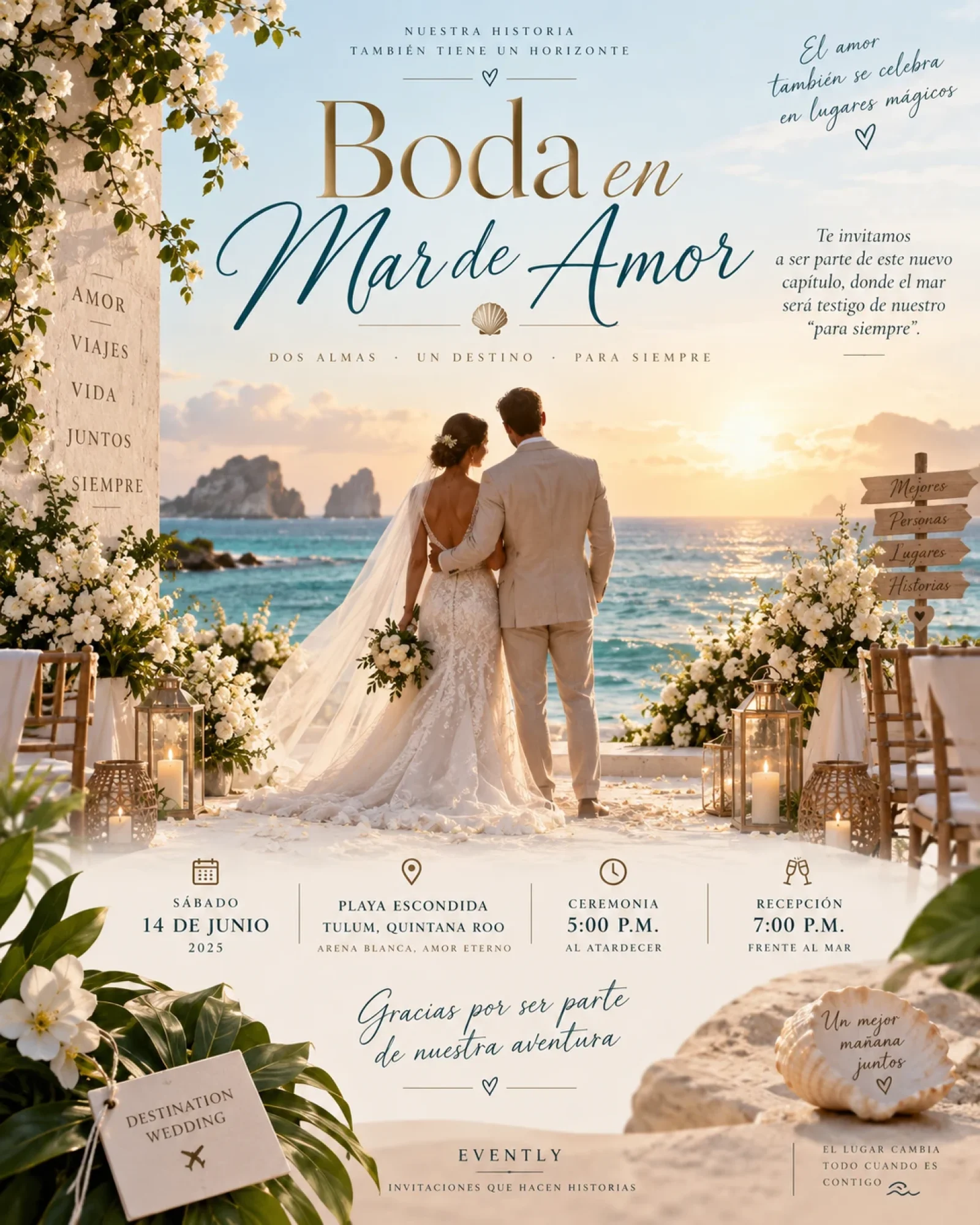 Boda Playa Tulum · Mariana & Diego
