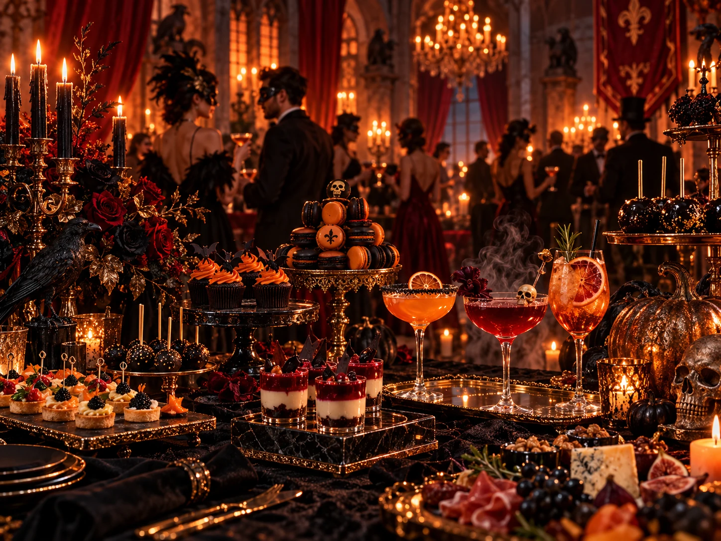 Banquete y coctelería de Halloween