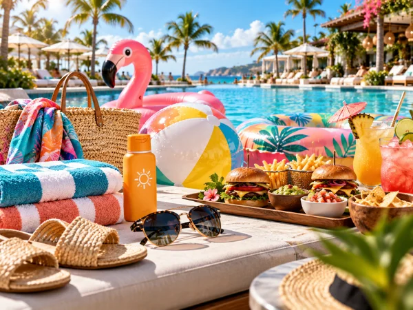 Qué llevar a la Pool Party: toallas, protector solar, sandalias y accesorios