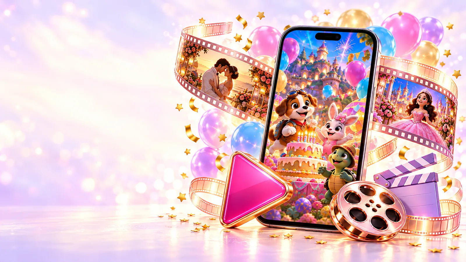 Producción cinematográfica de invitaciones en video